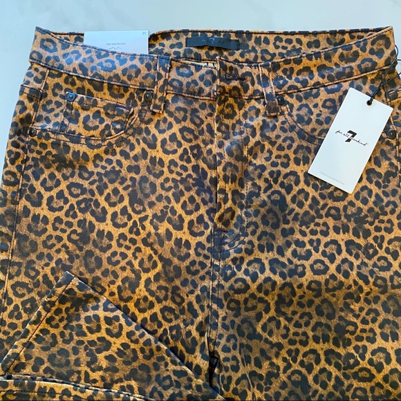 SOLD NWT 7 for all Mankind leopard “jeans” - Picture 7 of 7